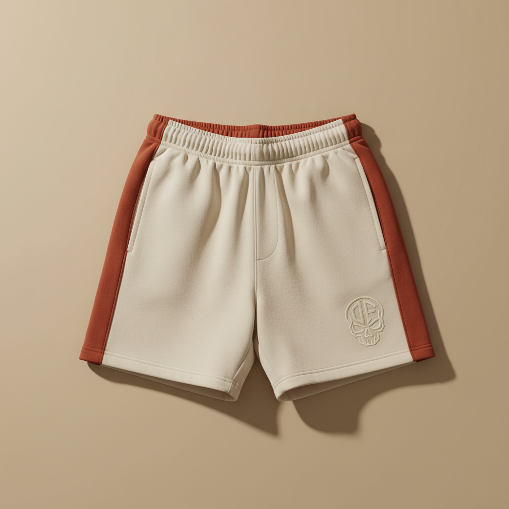 Beach Shorts - Bone + Rust